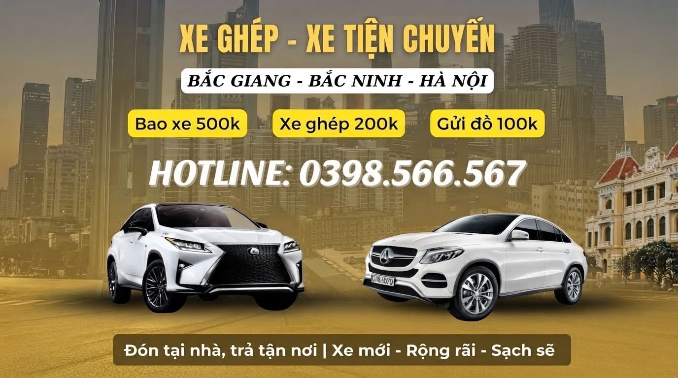 Xe ghép Bắc Giang Hà Nội